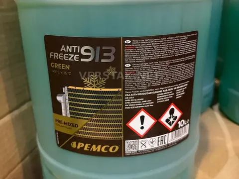 Антифриз 913 (Green) зеленого цвета  10л